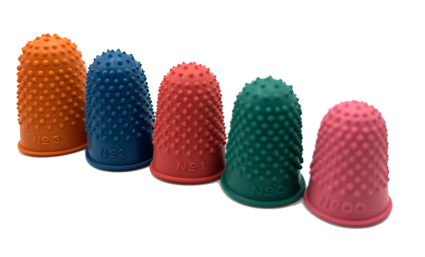 Silcone Textured Finger Guards for Hand Stripping Set of 5