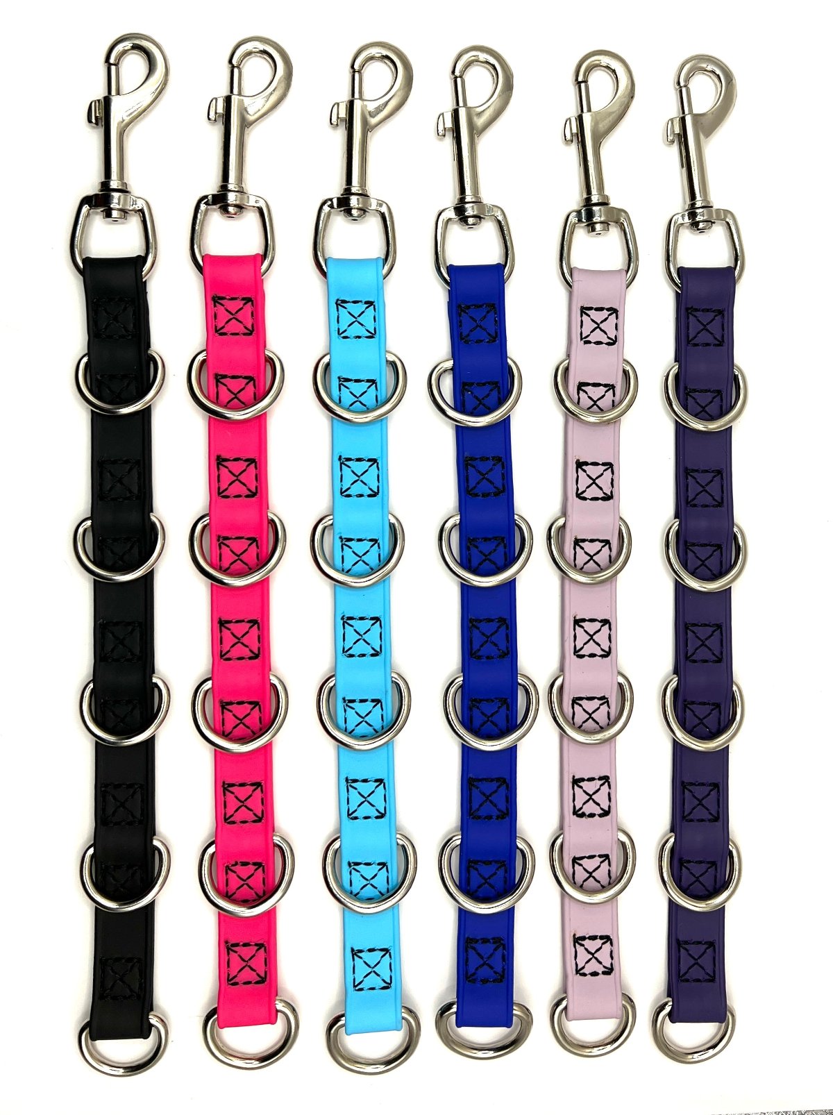 Avoid constantly adjusting the table's pet grooming arm. Our heavy duty water proof pet grooming USA made Biothane loop extenders are waterproof and odor free. 6 Colors Available