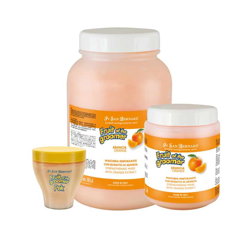Iv San Bernard Orange Pet Conditioner, designed to prevent hair loss, and used for de-shed treatments, boosts the moisturizing properties of oranges that naturally contain high concentration of silicon and Vitamin C. This sebum balancing, repairing formula strengthens the coat while reducing shedding. Use in conjunction with Mineral H Shampoo for hair loss prevention routine.