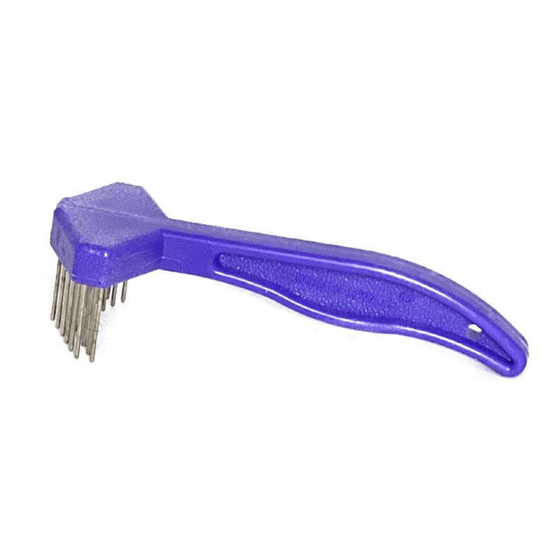 The Aaronco® Professoinal Grooming V-Rake® is a one-of-a-kind de-matting tool. This unique rake was developed by industry leader Sam Kohl to pick away at mats instead of painfully pulling at the dog’s coat.