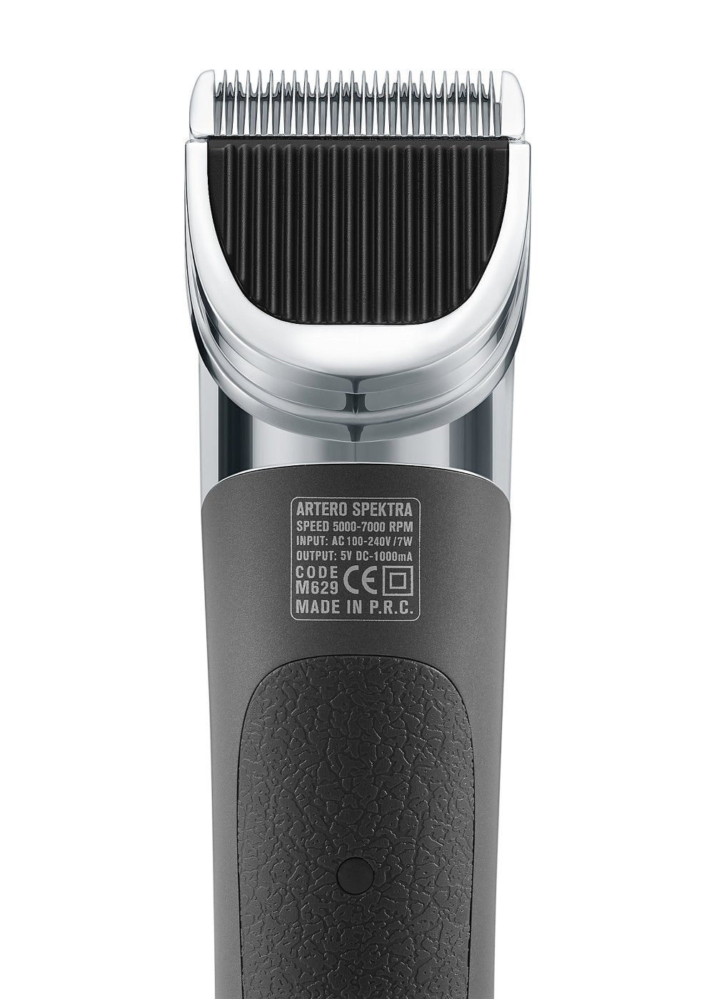 The Artero Spektra Professional Pet Grooming Clipper is lightweight, providing autonomy and comfort. It offers both cordless and plug-in options, and makes it easy to access hard-to-reach areas. This clipper operates quietly and smoothly, allowing for safer usage and smoother blending ability. With the range of blades available, you can precisely trim small areas, or use the comb attachments for longer styles. The Spektra features 5 adjustable speeds (5,000-7,000 rpm) and an LED display to indicate speed an