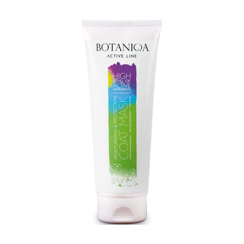 Botaniqa Active Line Moisturizing and Protective Mask pet conditioner is formulated to provide exceptional detangling, de-mating and conditioning properties, specifically designed for long-haired breeds such as doodles, poodles, and shih-tzus. This intense pet moisturizing conditioner doesn't cause build-up.