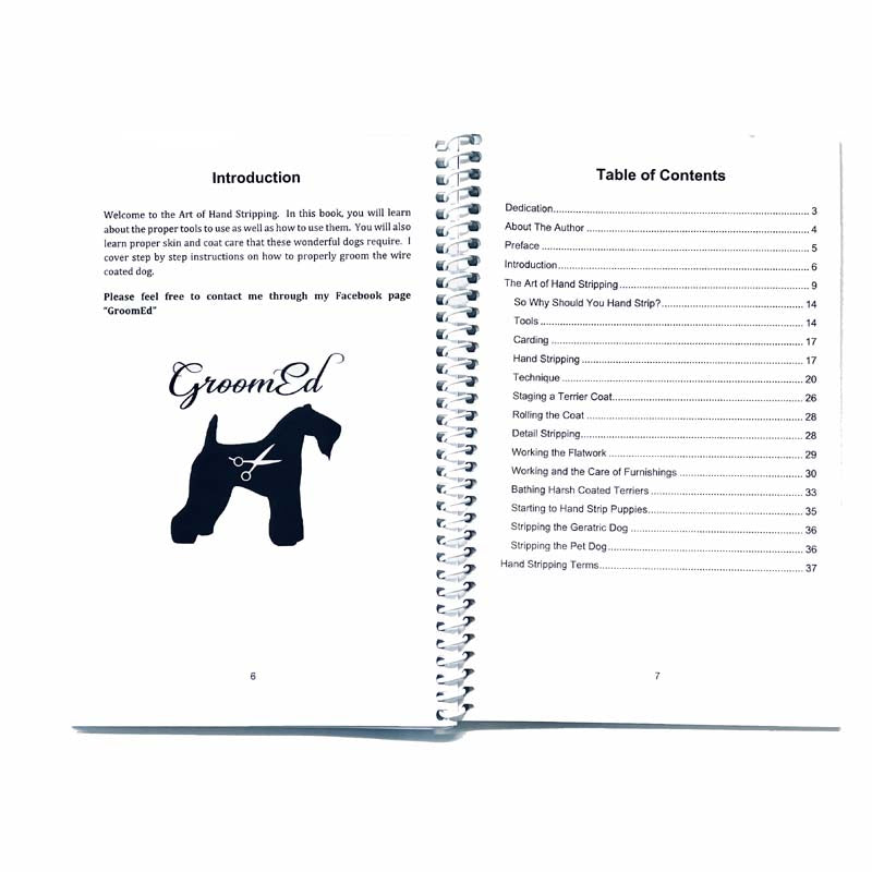 The Art of Hand Stripping table of contents