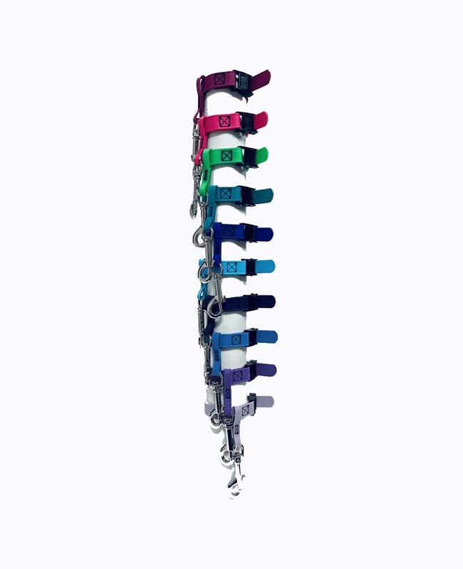 Our grooming loops safety tether is used to fit snuggly around your grooming arm and clip securely to the ring on our grooming loops. Biothane is easy to clean, odor resistant and comes in a variety of colors allowing for visual organization or a stylized workspace. All Colors