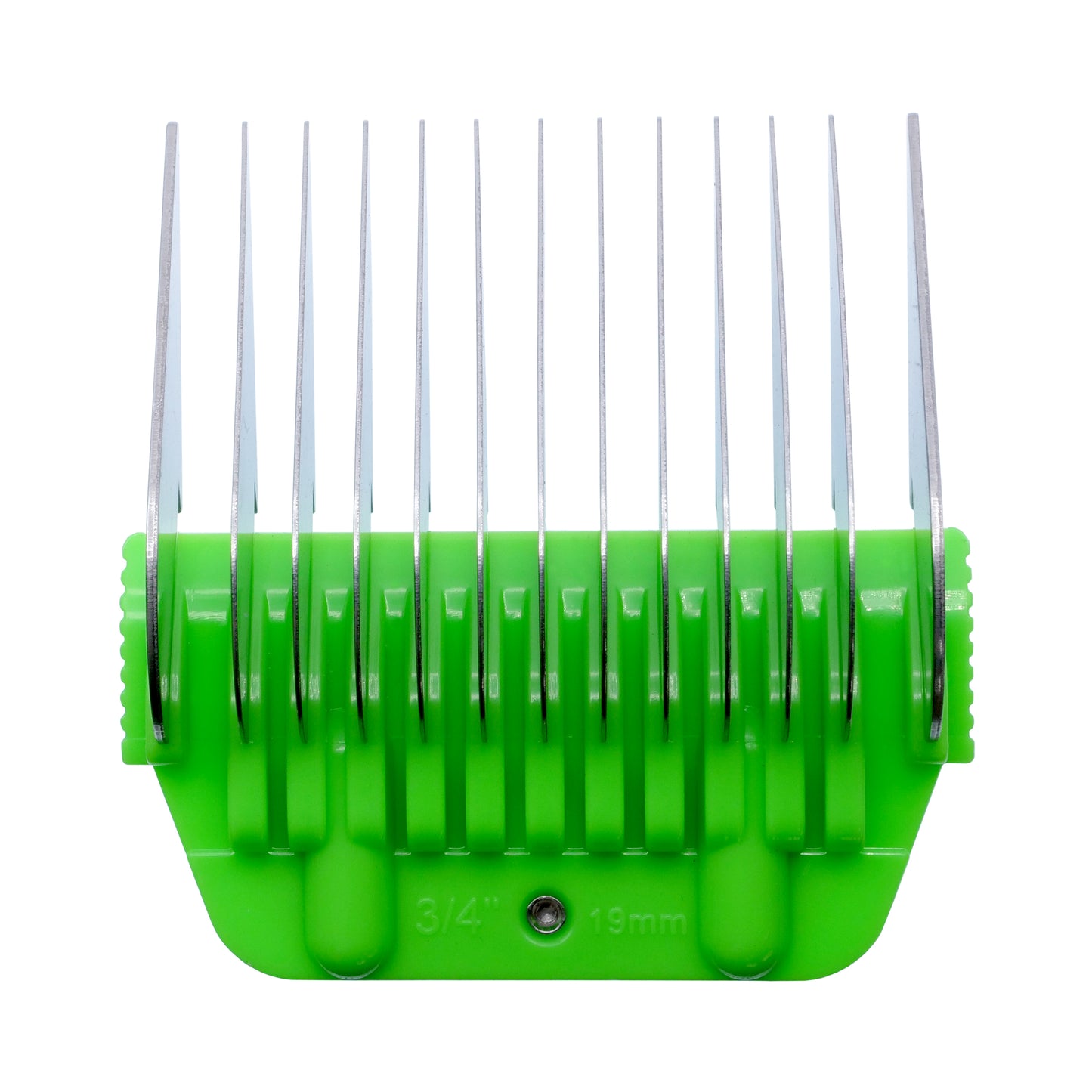 The Artero Wide Snap-On Metal Comb 19mm - 3/4" is designed for use with the Artero A5 wide clipper blade and offers a smooth, even finish. This comb is also compatible with Andis, Moser, Heiniger, Oster, and Aesculap Fav5 and Fav5 CL blades. Features: Cutting height: 3/4" Metal Construction Fits A5 Clippers.