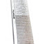 The Ashley Craig Beauty Greyhound Professional Pet Grooming Med/Fine Tine Combination Comb gives superior styling control for all coat types with an antistatic finish.  Sparkle Collection comes in 8 colors. Since 1920 these combs are hand drilled using brass spines with carbon steel tapered tines in the UK.  Color Silver.