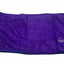 Ashley Craig has created a double-thickness velvet microfiber, pet robes which can absorb up to 50% more water than other microfiber towels, significantly reducing drying times. Ideal for preparing wire hair and flat coated breeds for show. Each robe has a secure Velcro closure and fits over the head with ease. Purple.