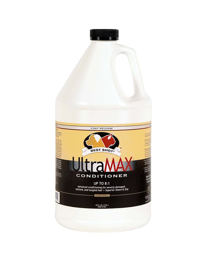 UltraMax Pro conditioner uses the latest in silicone copolymer and cationic conditioner hair care technology. UltraMax Pro’s conditioning formula was designed to repair and strengthen severely damaged, matted, and tangled coats. The Coat Release Technology is ideal for tackling shedding and removing thick undercoat.
