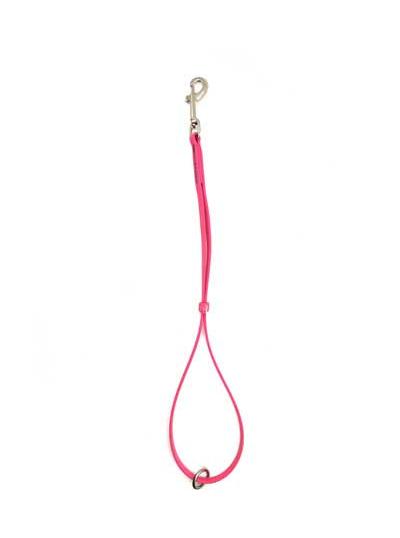 Our water proof USA made BioThane pet grooming loops are ideal for tub to table use. Easy to clean and odor resistant, durable, strong and flexible.  Neon Pink
