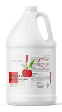Nexderma's Anti-Static Detangling Conditioning Spray helps comb and de-tangle your pet's fur. No added chemical, safe on all skin types, and silver nanoparticles provide natural antifungal and antimicrobial protection to guard against skin issues, fungal infections, wounds, and more.  Apple 1 Gallon.
