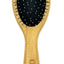 Pro-Finish™ Pin Brushes are constructed from light weight, natural bamboo that is more water resistant then wood products. The rounded metal tip pins medium spaced and prevent brush burn. These type of brushes work great for dogs with long coats or wire coats to smooth the hair, remove dirt and help with loose tangles. are easy to keep clean and stay more rigid; lift and removal dander and loose coat. Large.