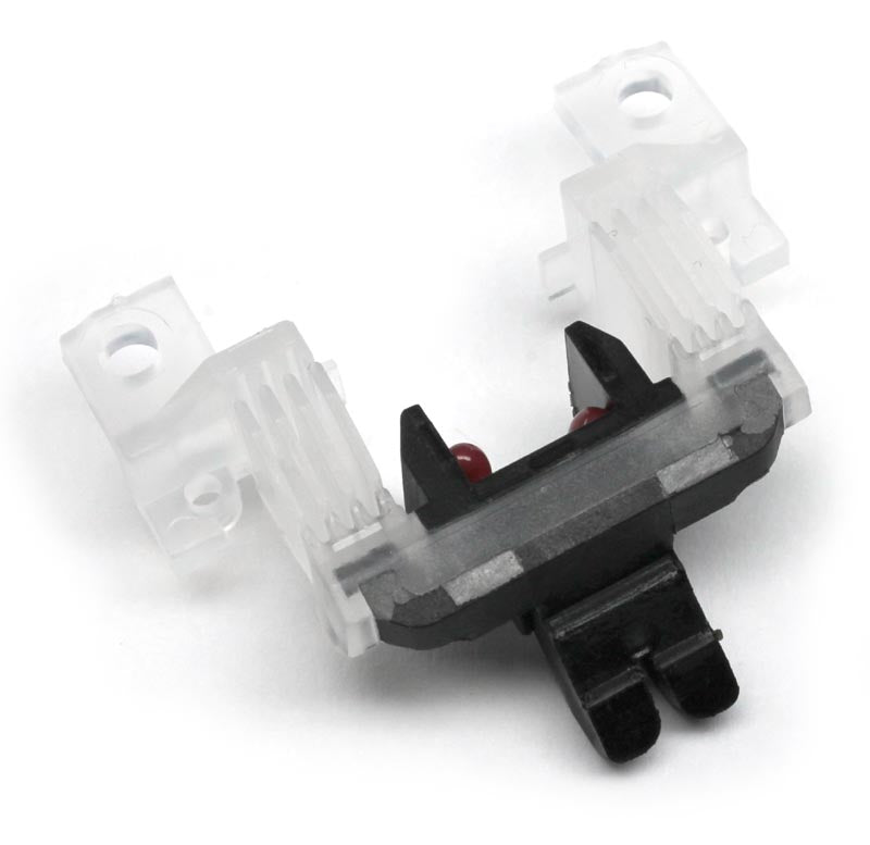 The Andis Replacement Blade Drive Assembly contains the complete assembly parts used for models AG, BDC, BG, DBLC, MBG, SMC, RDLC. Blade drives are wearable parts for Andis clippers that should be replaced on a regular basis. It is recommended that blade drive be replaced every 30 to 60 days depending on grooming volume. Side view.