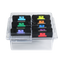 Achieve clean, consistent finishes with Andis Wide Blade Attachment Combs. This stainless steel, color-coded 8-piece set includes sizes 1/8" to 1" and fits CeramicEdge® and M-Force® Wide Blades (#10, #30, T-84, T-10) for smooth, reliable results on all coat types. Steel combs cut through coat more smoothly then all plastic providing greater precision. In Case. Lid Included.