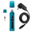 The Andis Nail Grinder with whisper quiet technology allows for use with a cord while charging or without the cord. This dual-speed motor is one of the quietest on the market allowing for normal and turbo speed settings. Safety smooth the most uneven nails with this light weight, ergonomic body-design that lets the user reach various angles and work easily around paws. The multi-function cap provides a guard to prevent hair from getting caught on the grinding head. Blue entire nail kit.