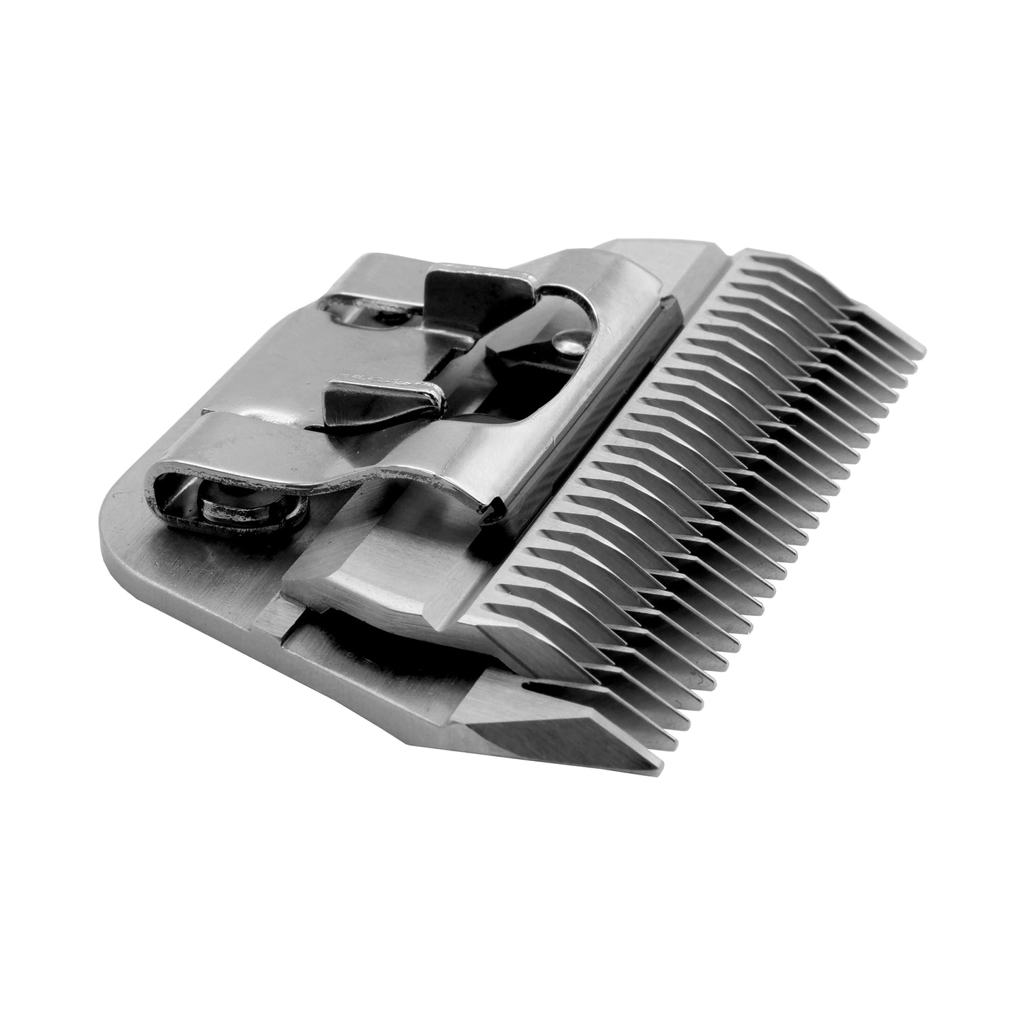 Artero Wide Clipper Blade #7FW for Professional Pet Grooming saves time. These wide clipper blades provide faster cuts avoiding correcting uneven textures and markings. Works with A5 clippers including Artero, Andis, Moser, Heiniger, Oster, and Aesculap Fav5 and Fav5 CL models.