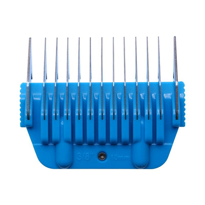 The Artero Wide Snap-On Metal Comb 10mm - 3/8" is designed for use with the Artero A5 wide clipper blade and offers a smooth, even finish. This comb is also compatible with Andis, Moser, Heiniger, Oster, and Aesculap Fav5 and Fav5 CL blades. Features: Cutting height: 3/8" Metal Construction Fits A5 Clippers.