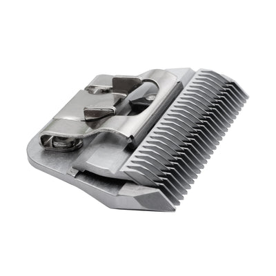 Artero Wide Clipper Blade #5WF for Professional Pet Grooming saves time. These wide clipper blades provide faster cuts avoiding correcting uneven textures and markings. Works with A5 clippers including Artero, Andis, Moser, Heiniger, Oster, and Aesculap Fav5 and Fav5 CL models.