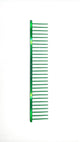 Greyhound  professional pet grooming comb Bitch Collection features a 9.875"L x 1.75"W extra coarse tine which provides superior styling control for medium and long coat types. These versatile combs have been a staple of the pet grooming industry for over 100 years, and are available in the Candy Color Collection. Green Candy.