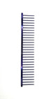 Greyhound professional pet grooming pet comb Bitch Collection features a 9.875"L x 1.75"W extra coarse tine which provides superior styling control for medium and long coat types. These versatile combs have been a staple of the pet grooming industry for over 100 years, and are available in the Candy Color Collection. Purple Candy.