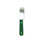 These larger grip handled carding tools by Greyhound were designed for comfort and to lessen hand fatigue. The larger blade works well to card coarser coat while the finer tool grips more coat. The ergonomic wood handle is created to maximize comfort with a smooth finish wrapped around 3 sides. Comes in Right or Left Handed styles. Medium Teeth, Left Handed
