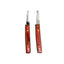 Greyhound Retro Style hand stripping tools were designed for comfort and to lessen hand fatigue. These longer, slimmer blade works great for finishing details and rolling the coat. The ergonomic tropical wood handle is created to maximize comfort with a smooth finish wrapped around 3 sides. This set is for Right Hand dominant users. Left Hand dominant tools are available upon request. Tropical hardwoods are subject to variation and actual wood handle color and graining may vary slightly. Left Handed.