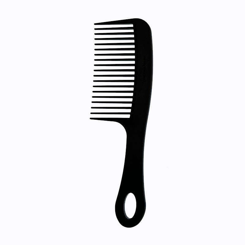 The wide tine comb with handle fits comfortably in the hand. The ultra light weight and wide handle is more ergonomic, putting less stress on hands. The compact, pocket size is perfect for professional pet grooming or dog and cat breed show competition preparation.