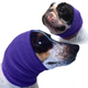 Happy Hoodie®, the original Head Hug for Pets™, muffles the loud noise from velocity driers and keeps the high-pressured, blown air away from the ear canals. This versatile pet calming band for cats and dogs is a straight forward, cost effective answer to reduce anxiety, stress, behavioral issues and save time. 2-pack Small and Med/Large in Purple.