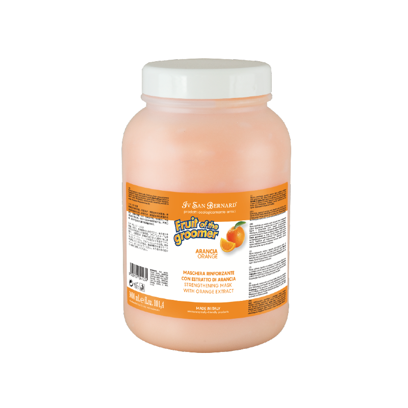 Iv San Bernard Orange Pet Conditioner, designed to prevent hair loss, and used for de-shed treatments, boosts the moisturizing properties of oranges that naturally contain high concentration of silicon and Vitamin C.  This sebum balancing, repairing formula strengthens the coat while reducing shedding. Use in conjunction with Mineral H Shampoo for hair loss prevention routine.