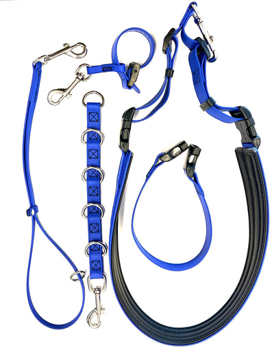 The Pet Grooming Table Safety Biothane waterproof bundle contains all the grooming loop and accessory items needed for the grooming table. Variety of Colors. Royal Blue