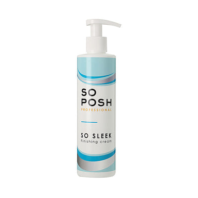 So Posh So Sleek finishing cream contains a blend of Jojoba, Calendula and Salvia oil paired with Citric Acid. These oils combat dandruff while adding a powerful punch of nutrients to strengthen each follicle and hair shaft to prevent breakage, improve texture and stimulate circulation for improved coat growth without leaving a greasy feel.