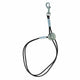 The Vinyl Trach Saver® professional pet grooming safety harness provides stabilizing support for dogs and cats by looping around the front or back legs. The harness removes pressure from the neck to guards against choking, injury or trachea collapse. It also can provide comfort to pets with back issues. Black.