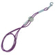 The Vinyl Trach Saver® professional pet grooming safety harness provides stabilizing support for dogs and cats by looping around the front or back legs. The harness removes pressure from the neck to guards against choking, injury or trachea collapse. It also can provide comfort to pets with back issues. Purple.